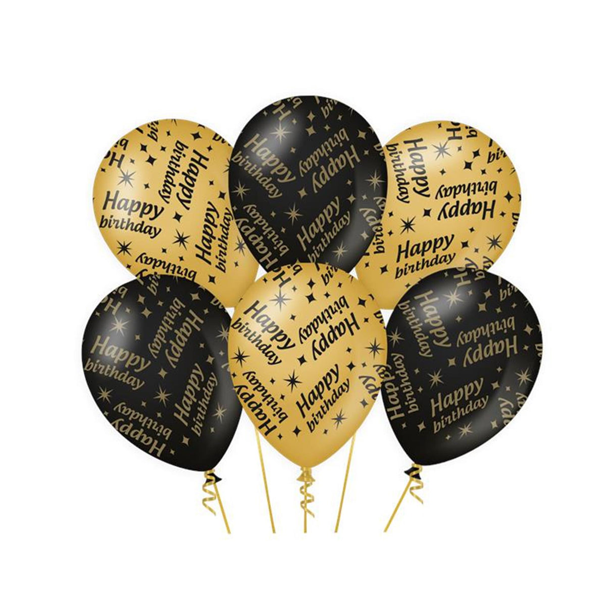 Paperdreams classy party ballon - happy birthday 6st