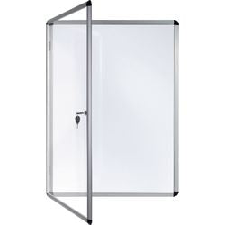 Vitrine bi-office magnetic grijs