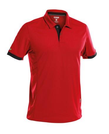 Dassy polo traxion rood zwart m