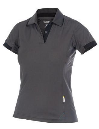 Dassy polo traxion women grijs zwart l