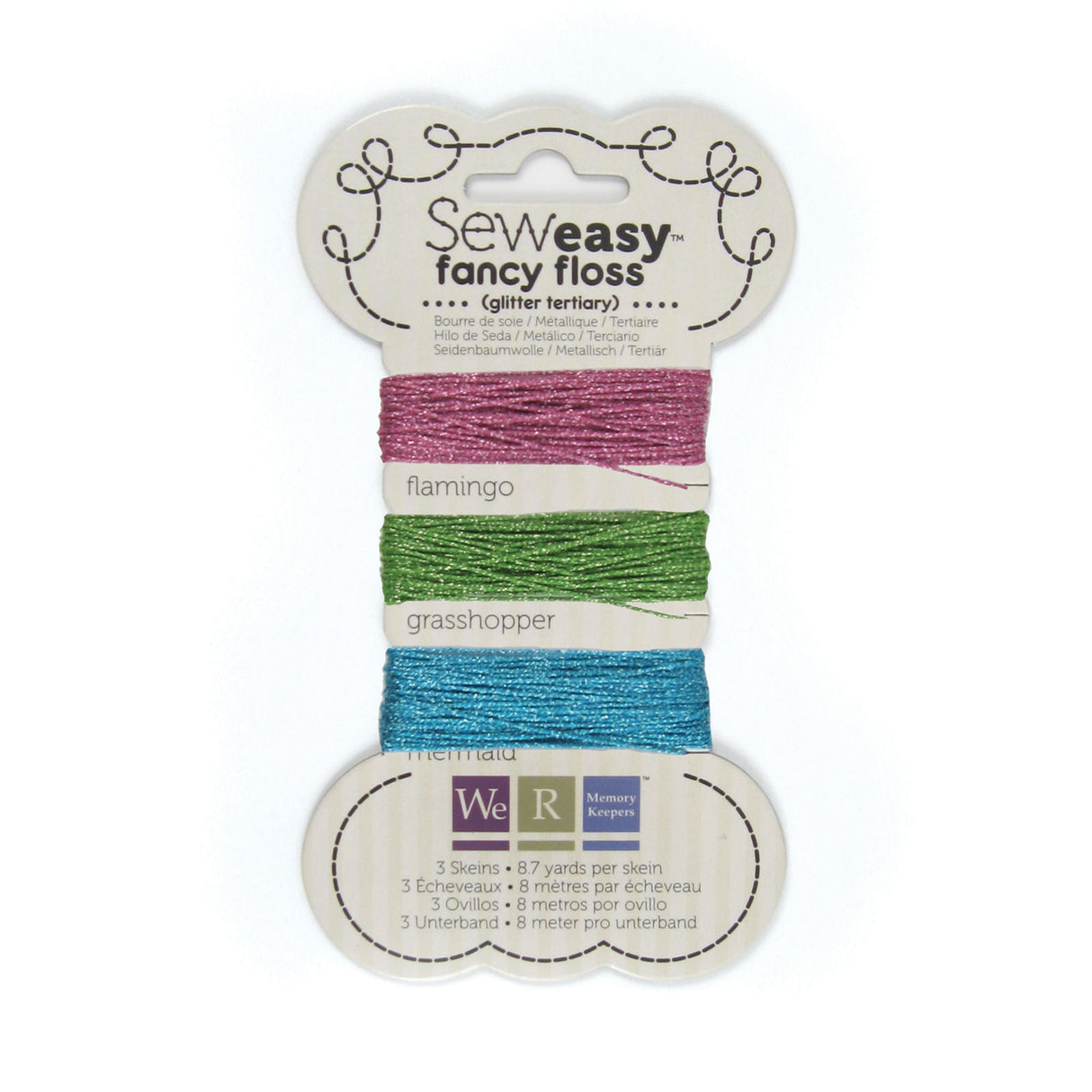 We r makers • sew easy fancy floss glitter tertiary