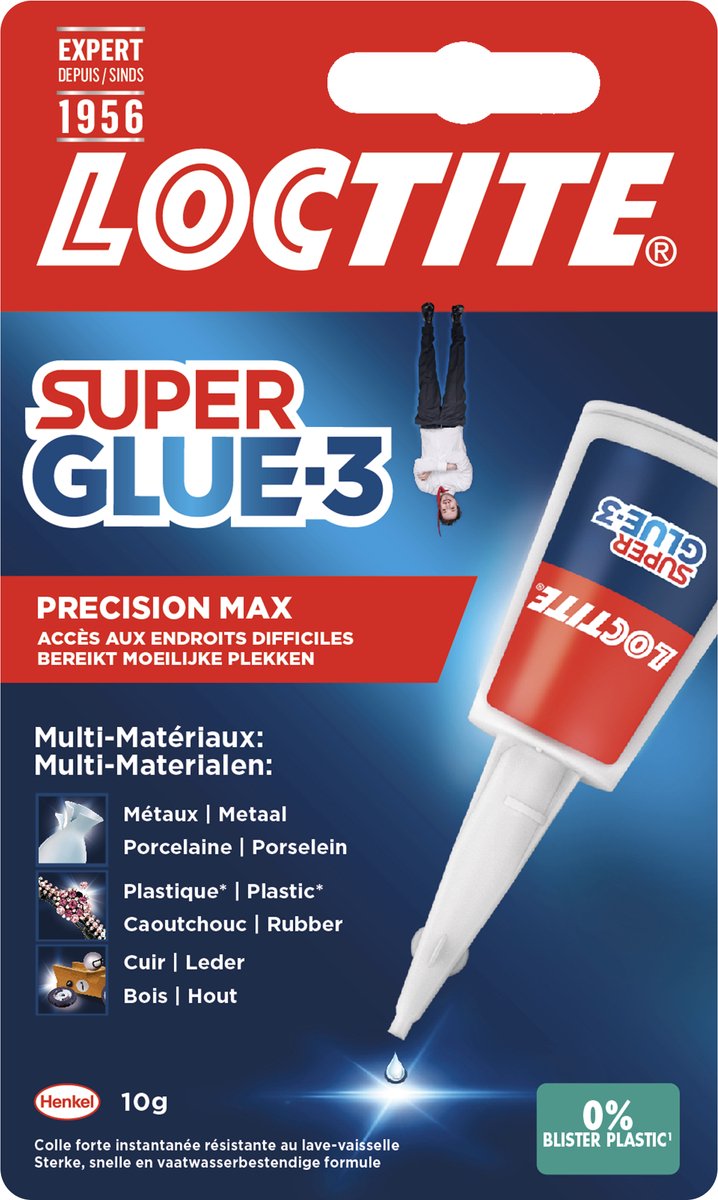 Loctite precision max 10 g blistercard | superlijm - universele secondenlijm | multilijm voor knutsel precisie oplosingen | sterke alleslijm - super glue