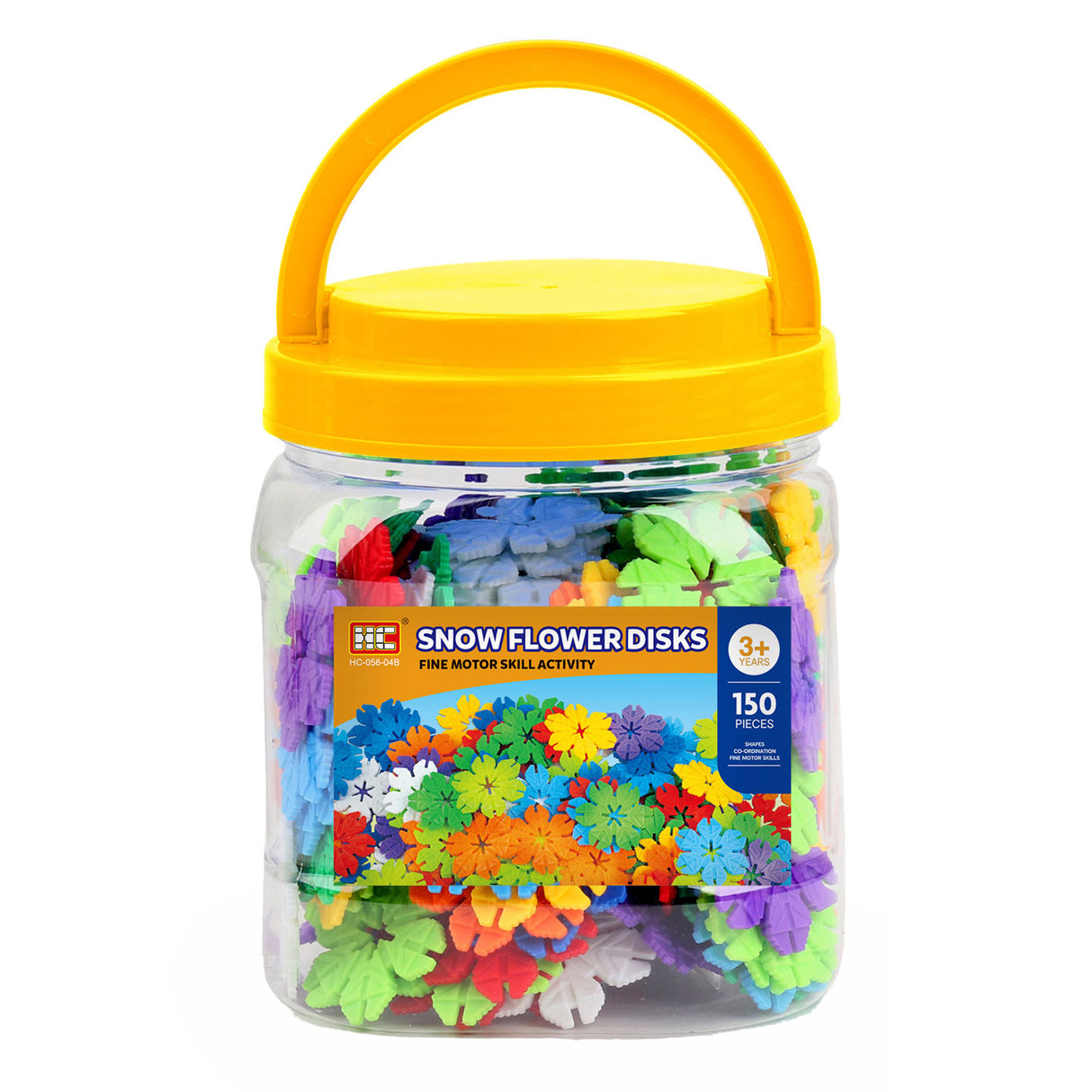 Lobbes speelgoed bv bouwbloemen in opbergbox, 150dlg.