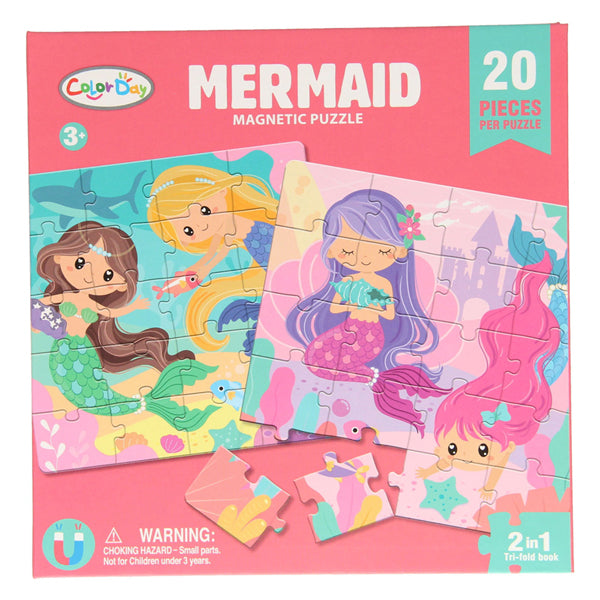Magnetisch puzzelboek zeemeermin