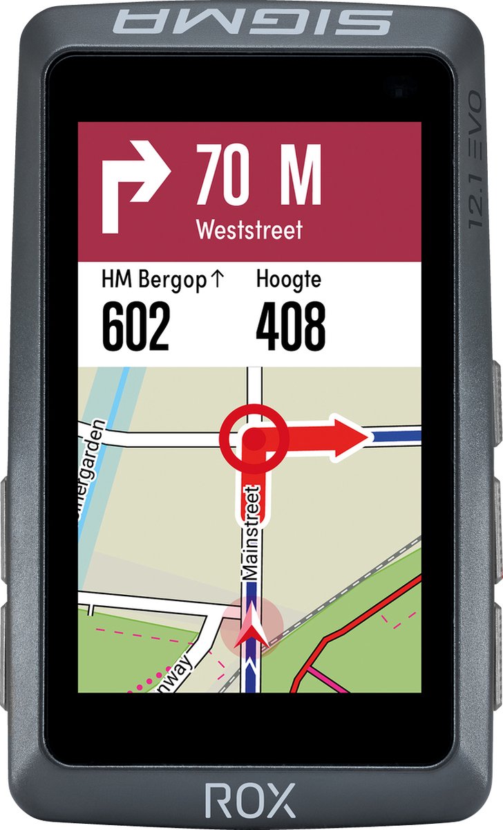 Sigma Fietscomputer ROX 12.1 EVO GPS Night Gray Basic