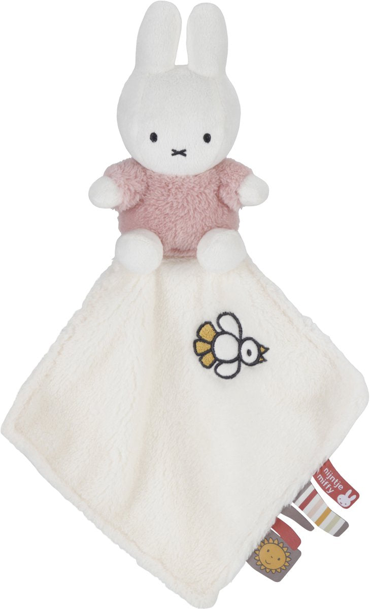 Nijntje knuffeldoekje fluffy roze