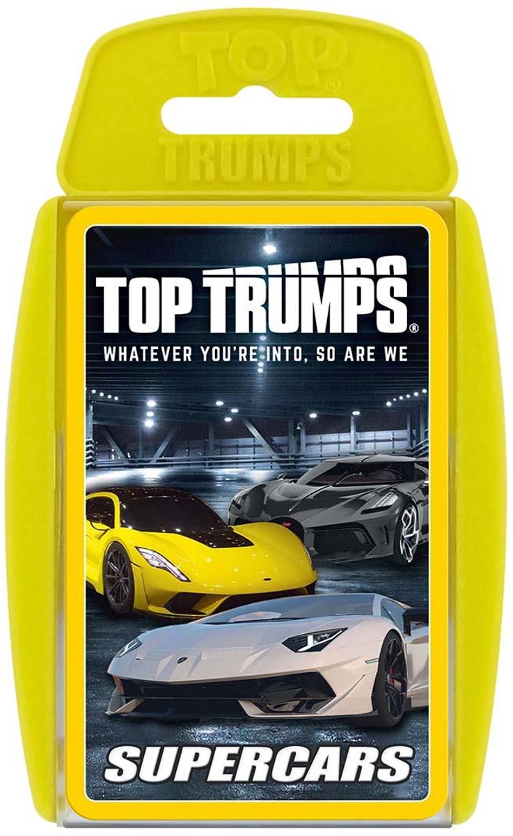 Winning moves top trumps - supercars - kaartspel