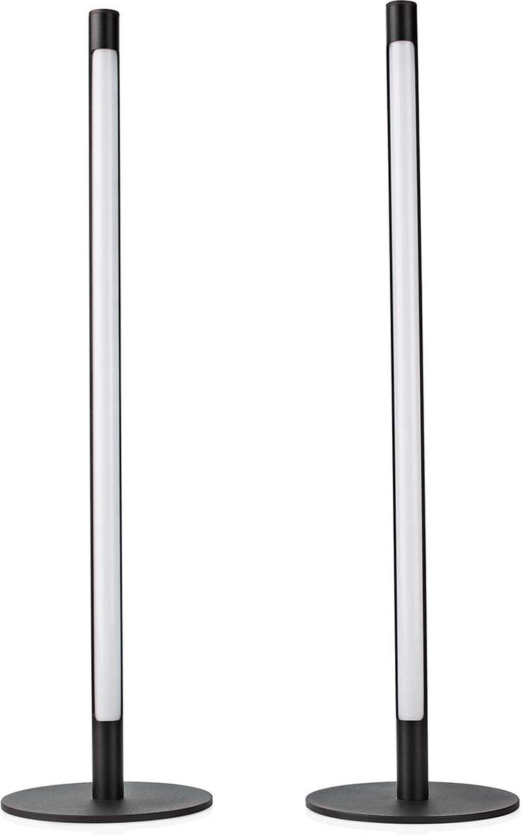 Nedis smartlife sfeerverlichting - wi-fi - tube - 600 lm - rgbic warm tot koel wit - 2700 - 6500 k - 36 w - metaal - 2 stuks