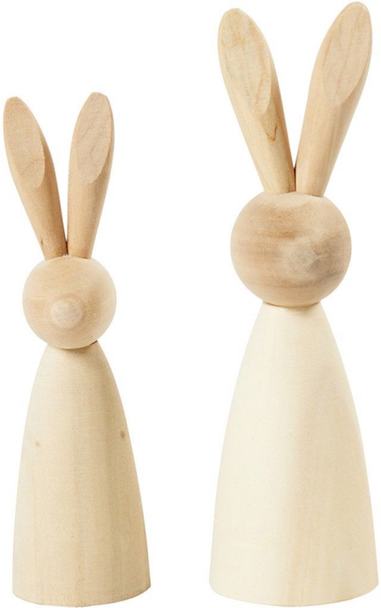 Creativ company https: www.cchobby.nl houten-konijnen-h-12-14-cm-d-3-5-4-cm-2-stuk-1-doos