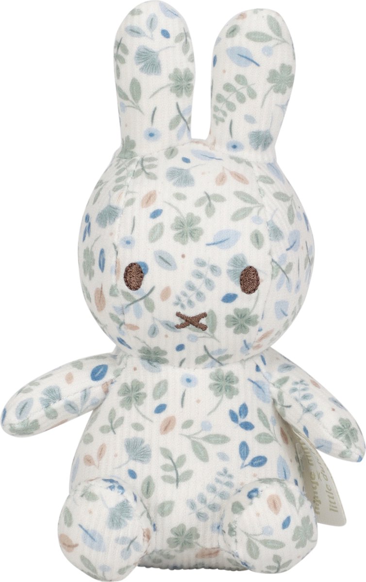 Nijntje x little dutch lucky all-over knuffel - 15 cm - leaves