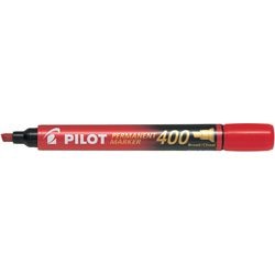 Permanentmarker pilot 400 beitelvormige punt rood