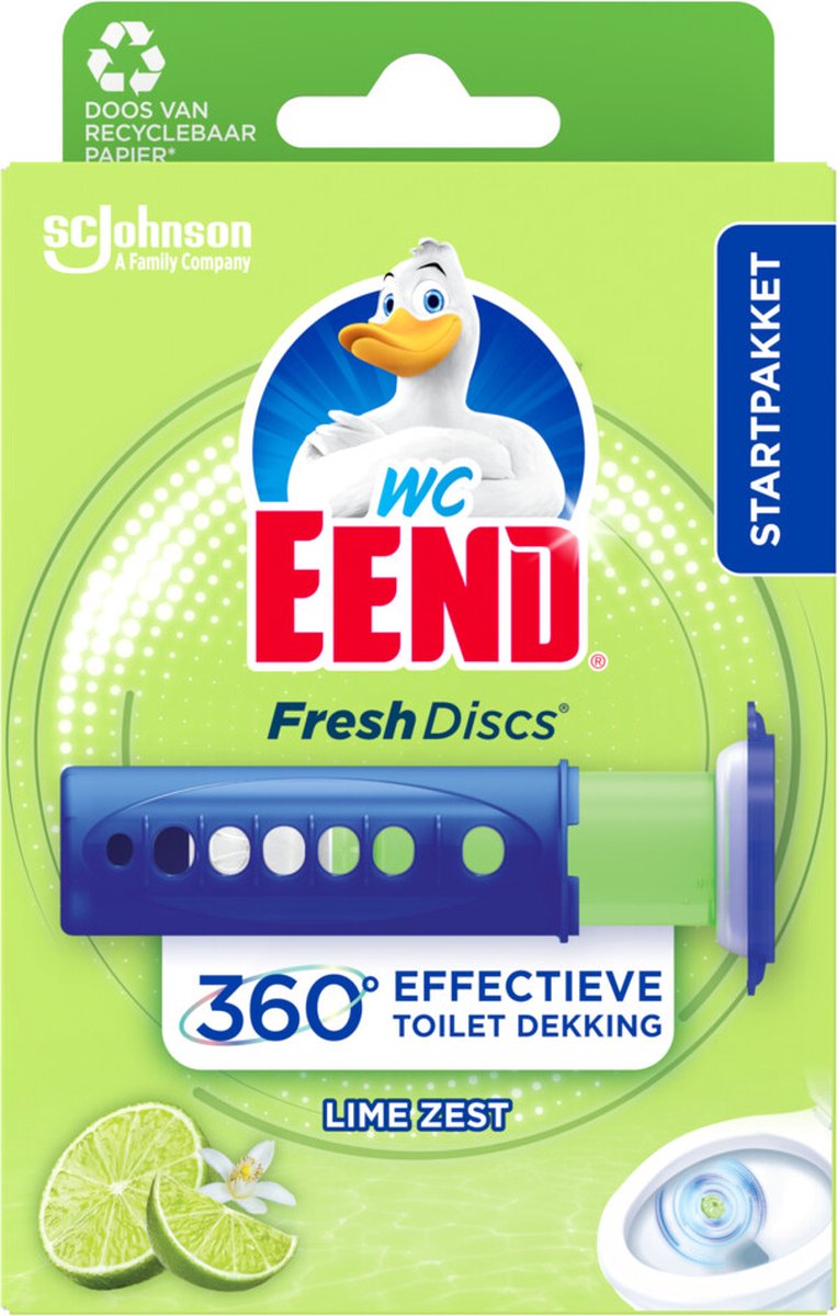 Wc-eend fresh discs houder lime zest