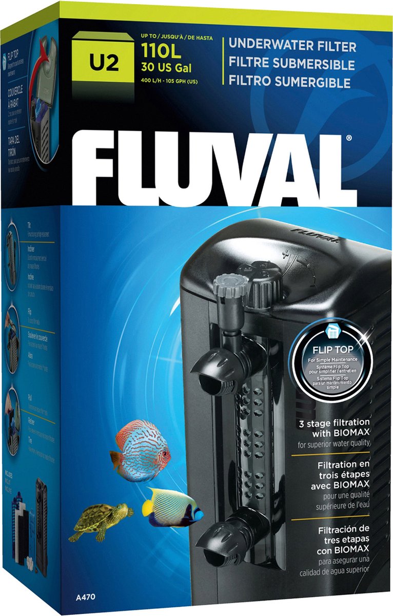 Fluval binnenfilter u 45-110ltr