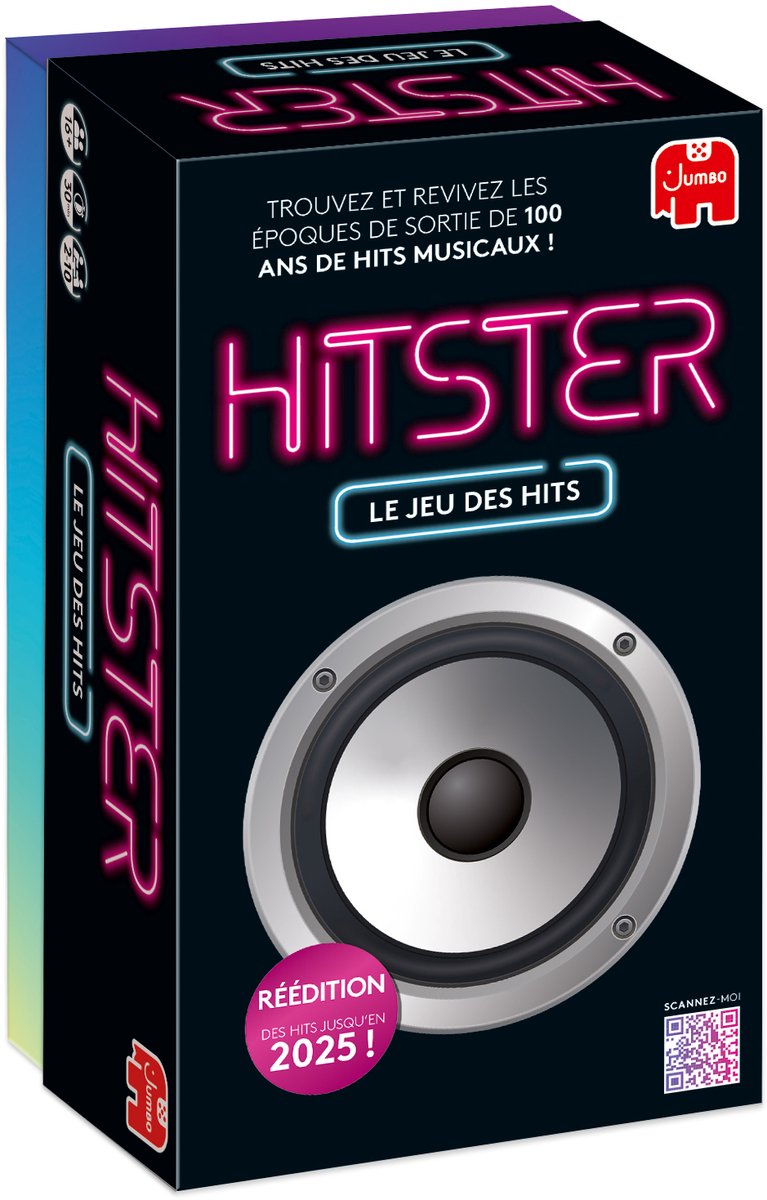 Hitster jumbo - original - franstalig partyspel - actiespel - franse editie - muziekspel vanaf 16 jaar
