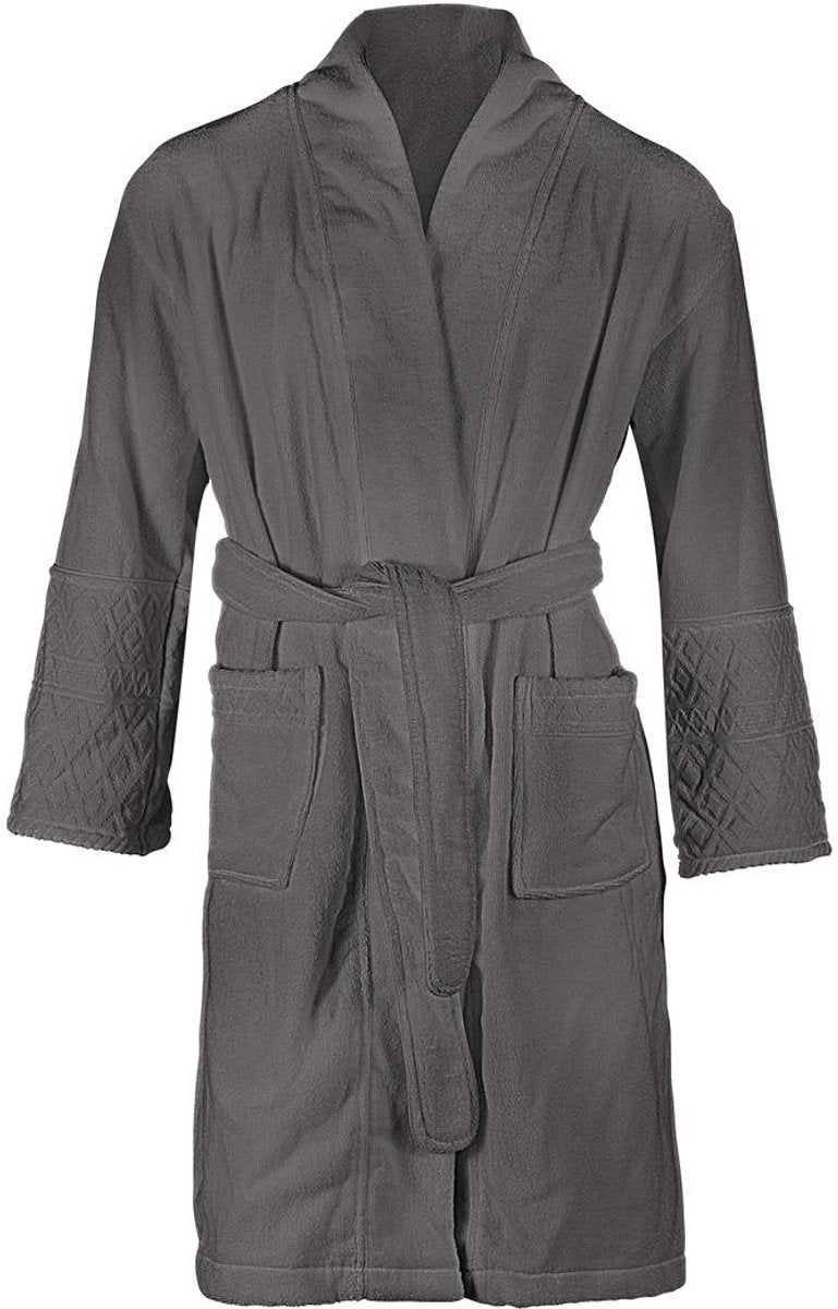 Riviera maison beyond badjas - grijs - xxl