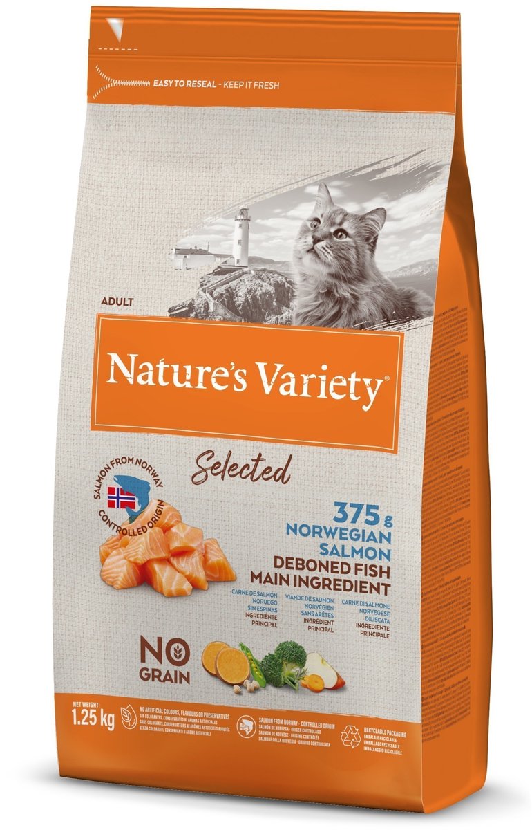 Natures variety nature's variety - selected norwegian salmon adult kattenvoer