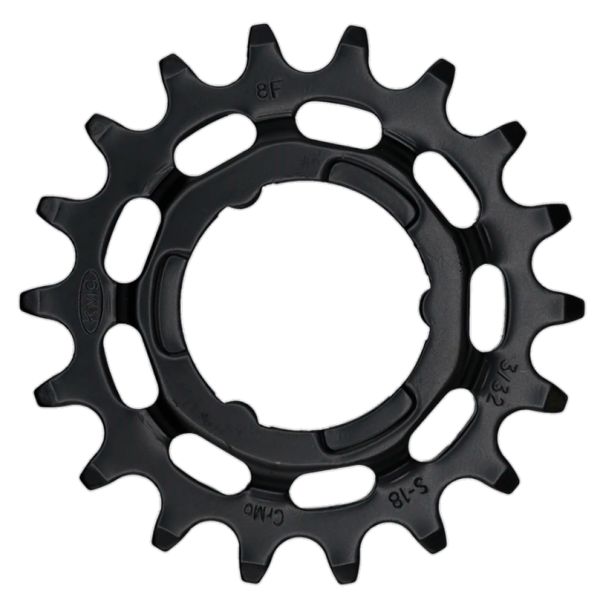 KMC tandwiel Shimano narrow 18T achter zwart