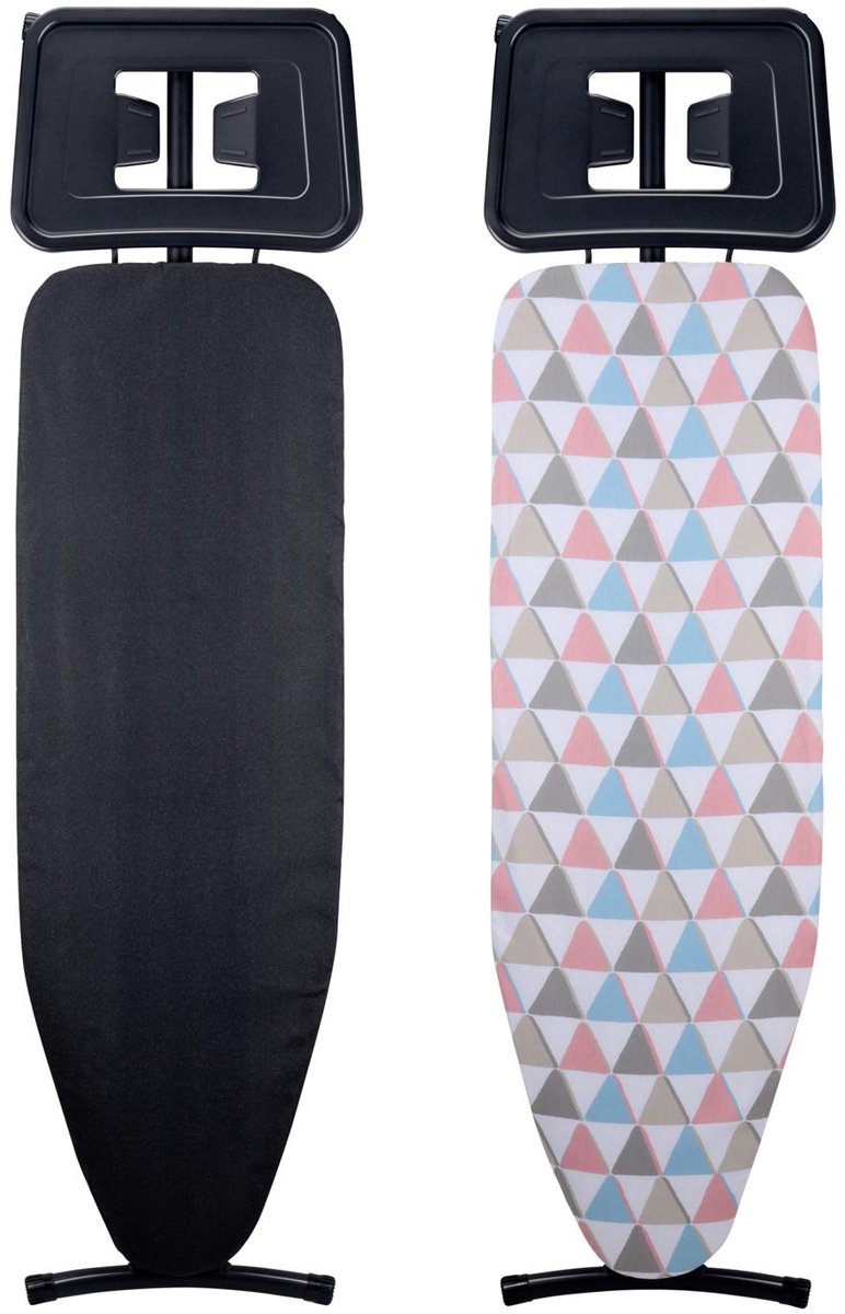 Alpina strijkplank xl 161 x 96 cm - inclusief strijkplankhoes - hoogte verstelbaar 80-96 cm - met antislipvoetjes - geschikt voor diverse strijkijzers - willekeurige kleur design strijkplankovertrek