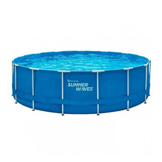 Summer waves frame zwembad rond - ⌀457 x 84 cm - zwembaden -inclusief filterpomp - zwembadpomp - filterpatroon