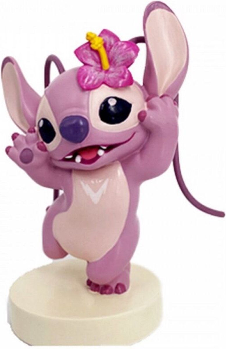 Disney - stitch en angel - angel met bloem - enesco - grand jesture studios