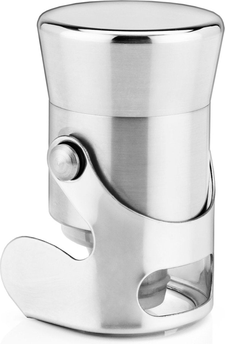 Viski champagnestopper - roestvrijstaal - silverplated