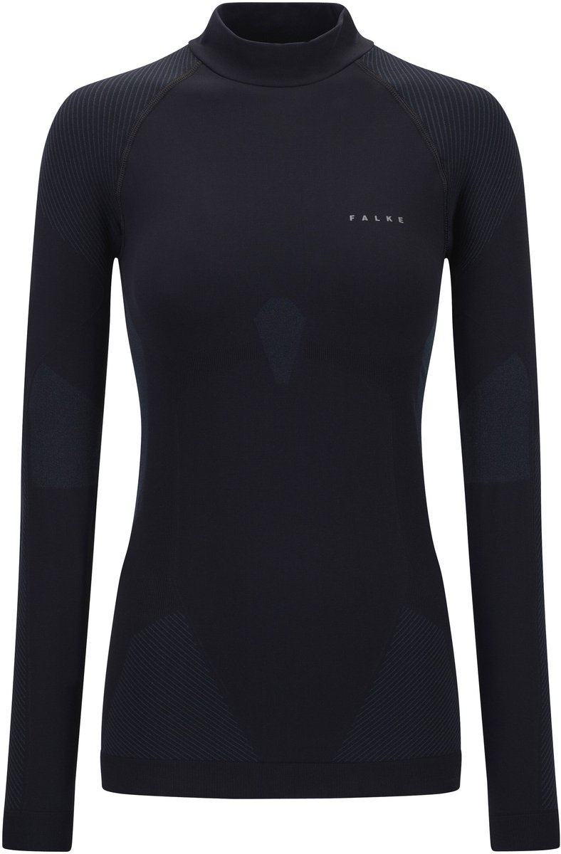 Falke warm longsleeved shirt sneldrogend functioneel functioneel shirt met lange mouwen dames zwart - maat s