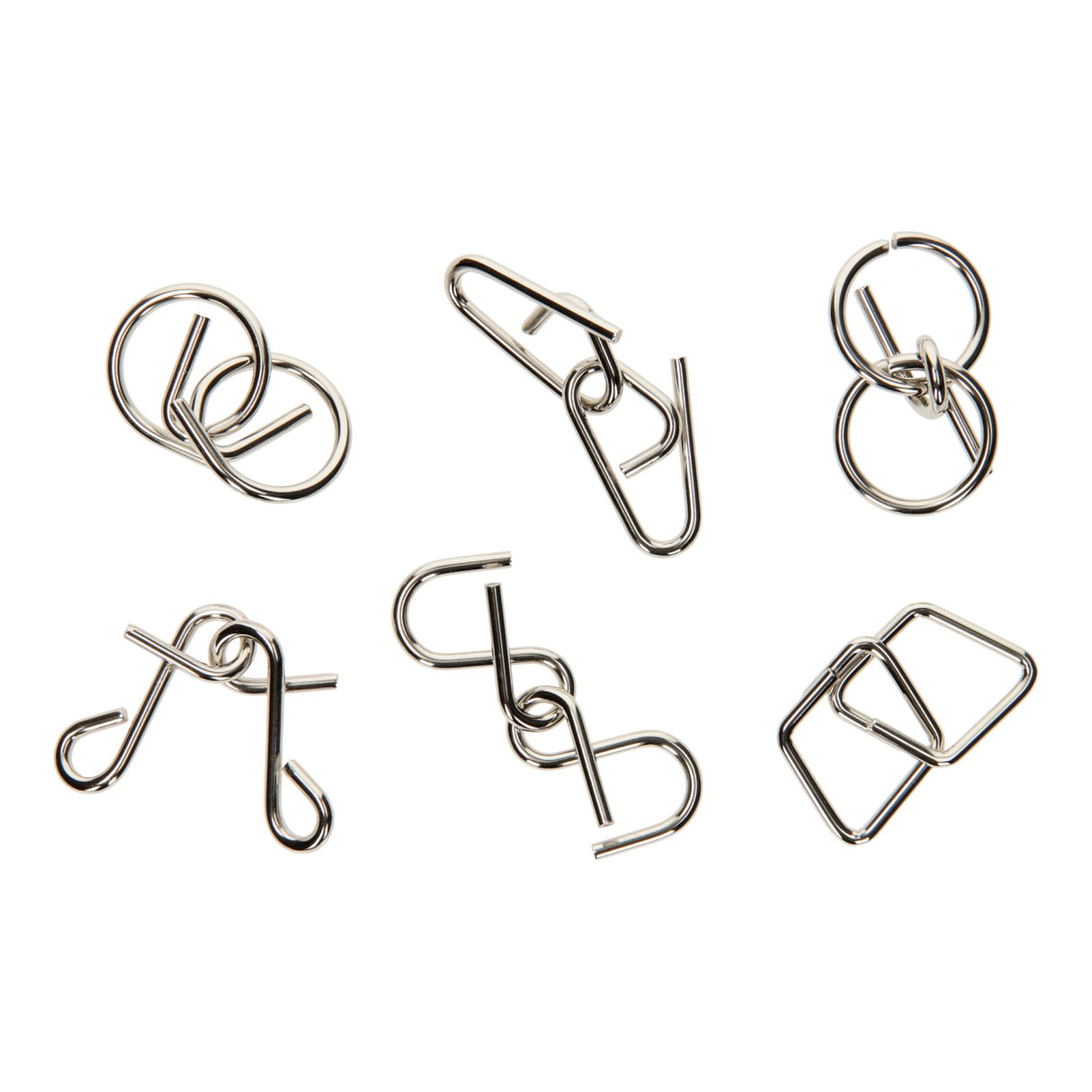 Metalen mini breinpuzzel