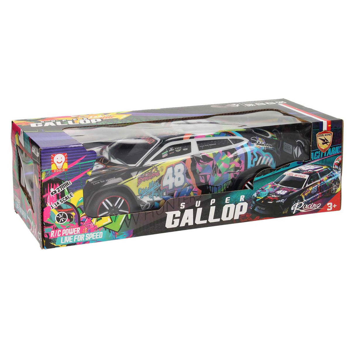 Lobbes speelgoed bv rc bestuurbare racewagen softbody graffity