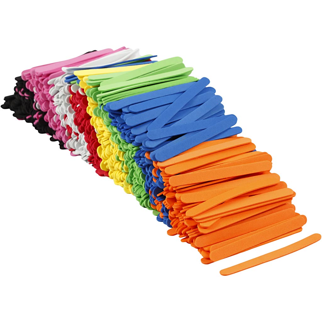 Creativ company https: www.cchobby.nl eva-foam-ijsstokjes-l-11-5-cm-b-1-cm-dikte-2-mm-diverse-kleuren-1000-stuk-1-doos