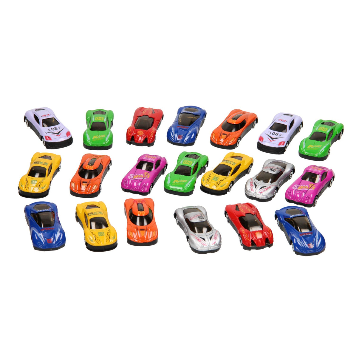 Lobbes speelgoed bv luxe autoset - 20st 1:64