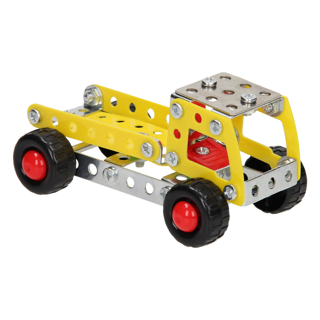 Lobbes speelgoed bv lobbes constructieset metaal kiepwagen bouwspeelgoed 83-delig geel.