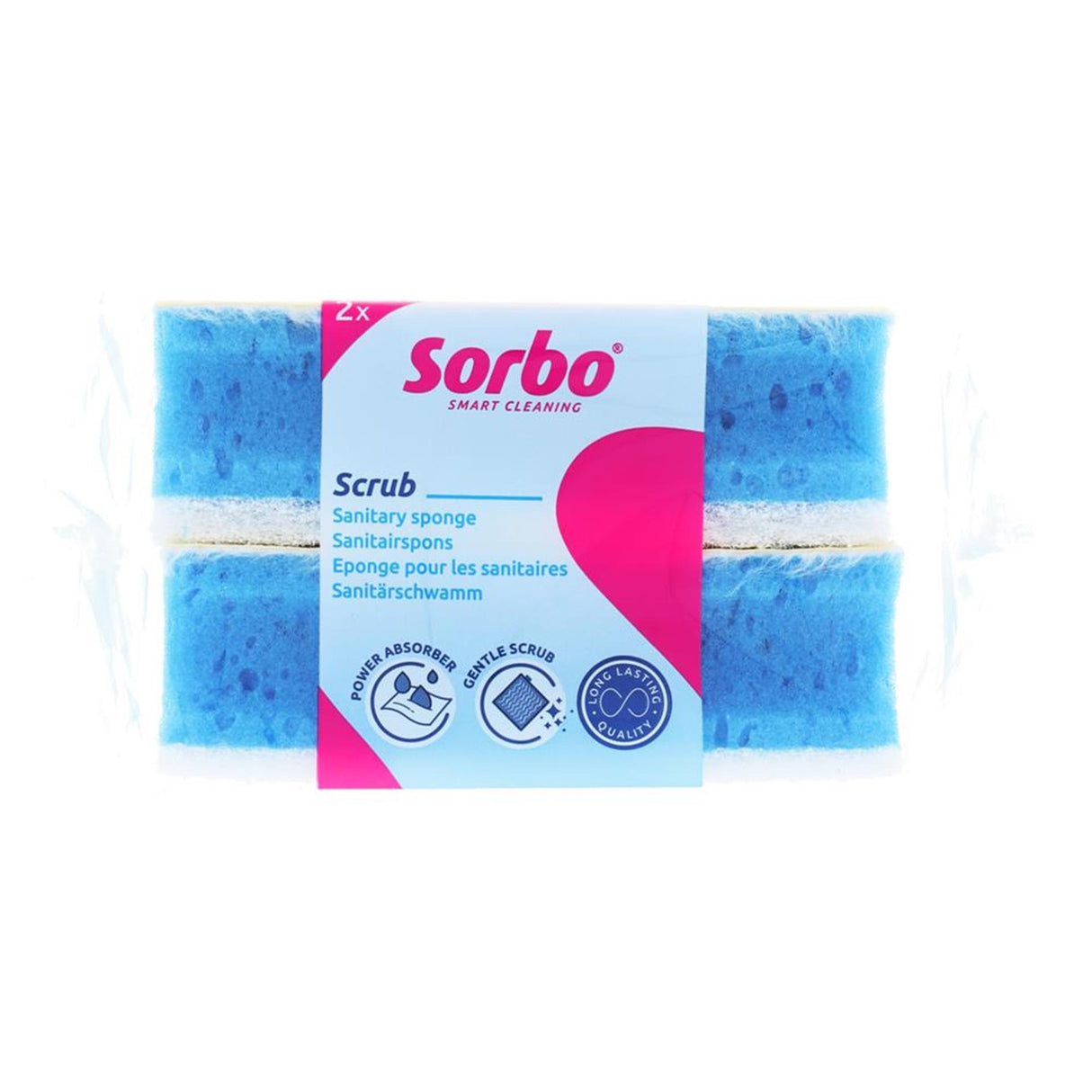Sorbo sanitairspons xl 2dlg 11,5x6,5x4cm