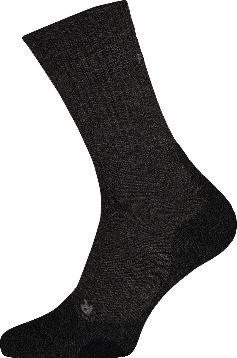Falke tk2 wool anti-blaar dik wol functioneel materiaal wandelsokken dames grijs - maat 37-38