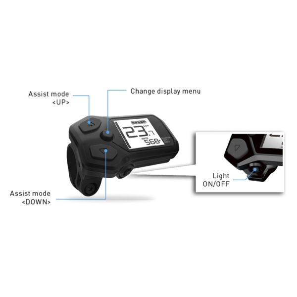 Shimano fietscomputer voor steps sc-e5000a met bekrachtigingsschakelaar