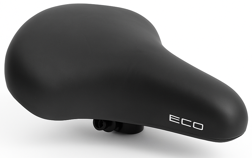 Fietszadel Edge City Eco - zwart (op kaart)