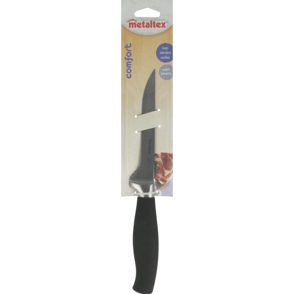 Metaltex comfort vleesmes 28 cm zwart rvs