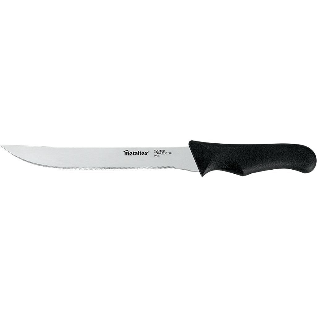 Metaltex line fileermes 31 cm zwart rvs