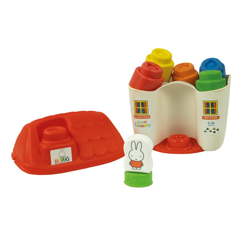 Clementoni soft clemmy - nijntje huisje - nijntje speelgoed stapelblokken - baby blokken - vanaf 6 maanden