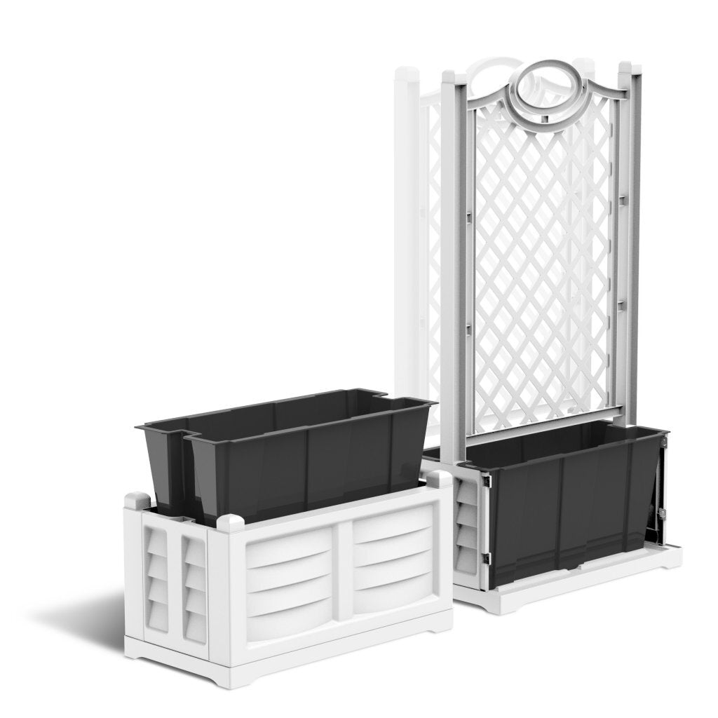Bama fioriera binnen plantenbak 63l 79x35x37 cm zwart