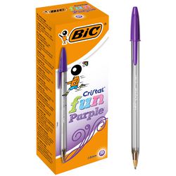 Pen bic cristal 20 stuks paars