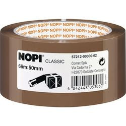 Verpakkingstape nopi classic 50 mm x 6 m bruin