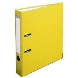 Ordner exacompta a4 karton, pp (polypropeen) geel 1 stuk