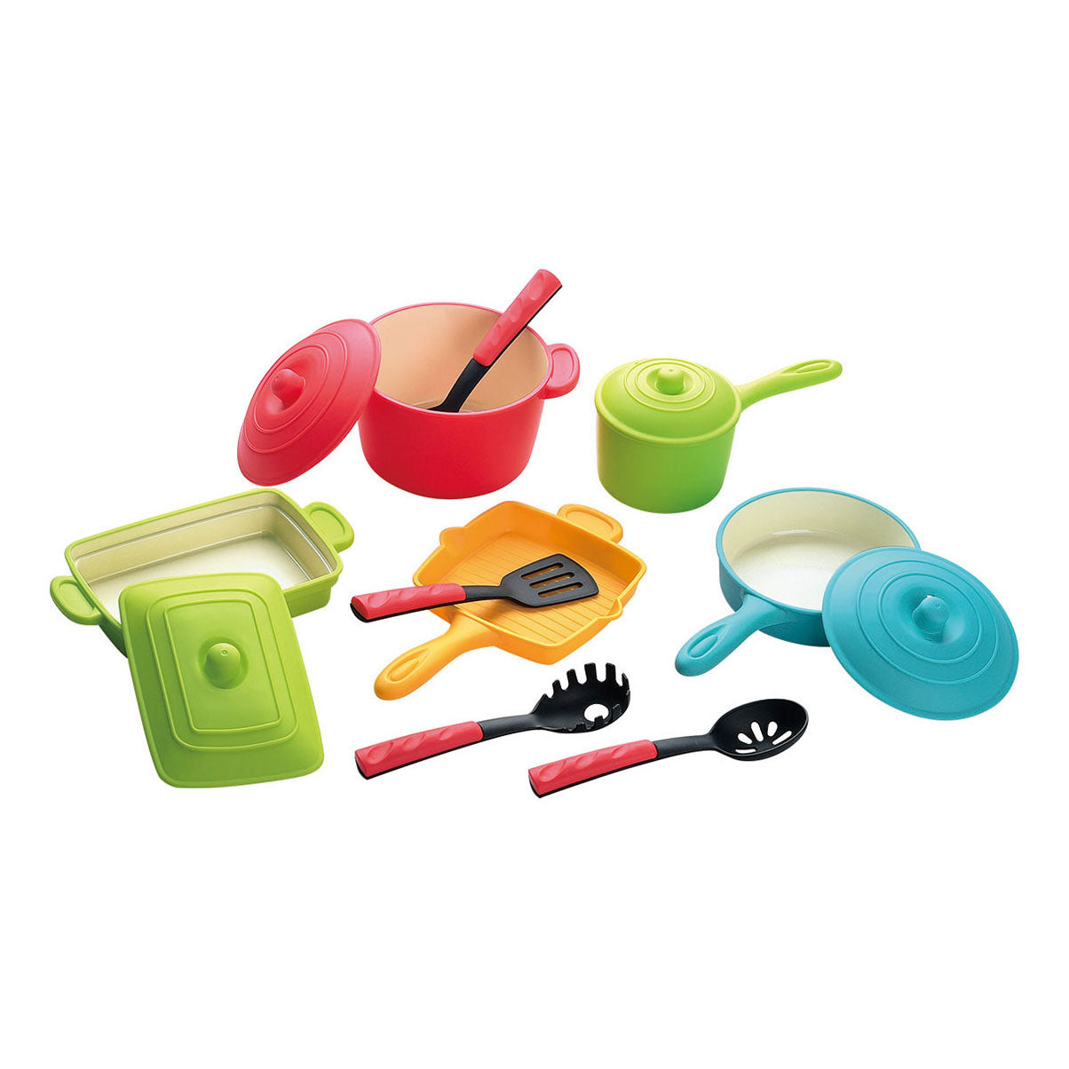 Playgo pannen en keukenaccessoires modern speelset - 13dlg.