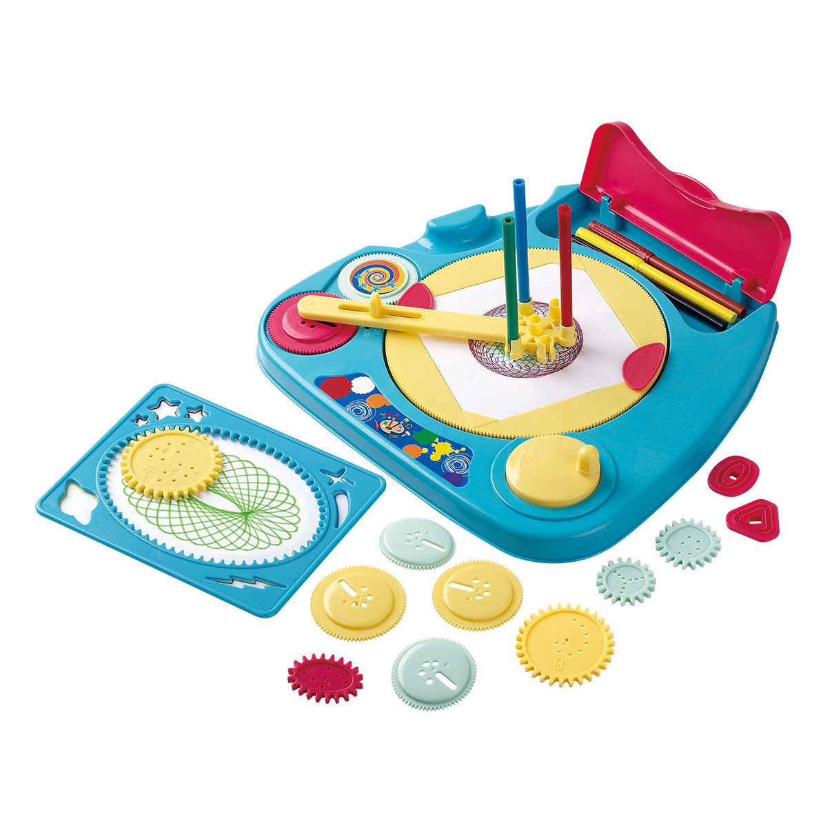 Playgo mandala spirograaf tekenset - creatieve sjablonen 27-delig.