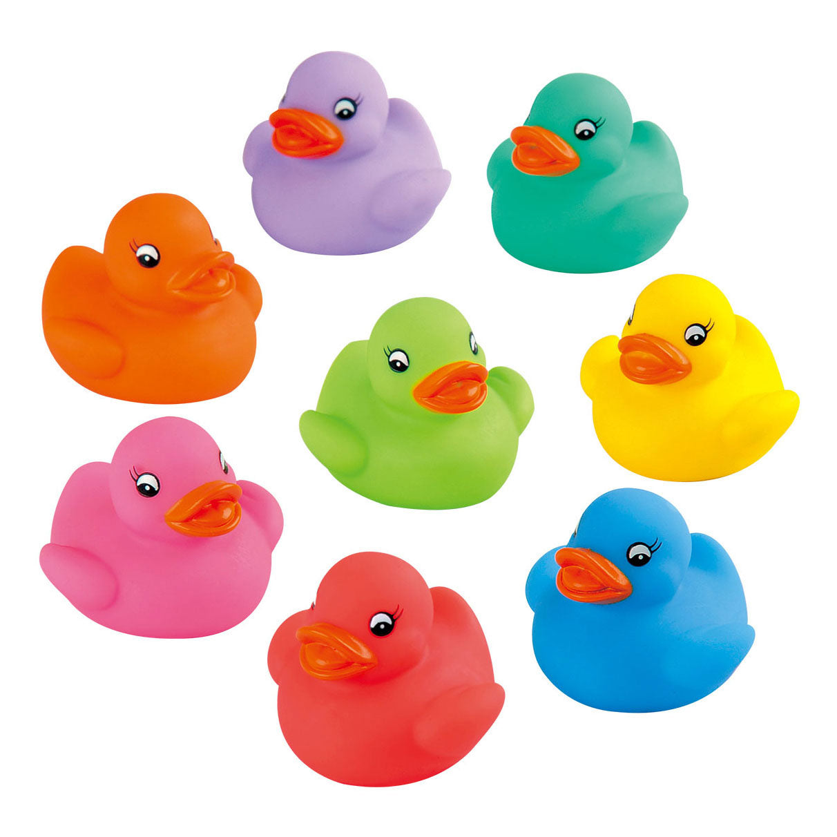 Playgo regenboog badeendjes - 8st.