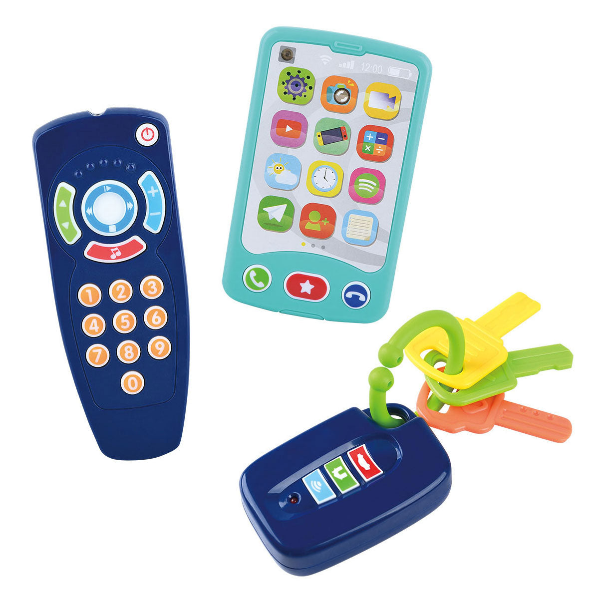 Playgo baby speeltjes sleutel - afstandsbediening en telefoon - 3dlg.