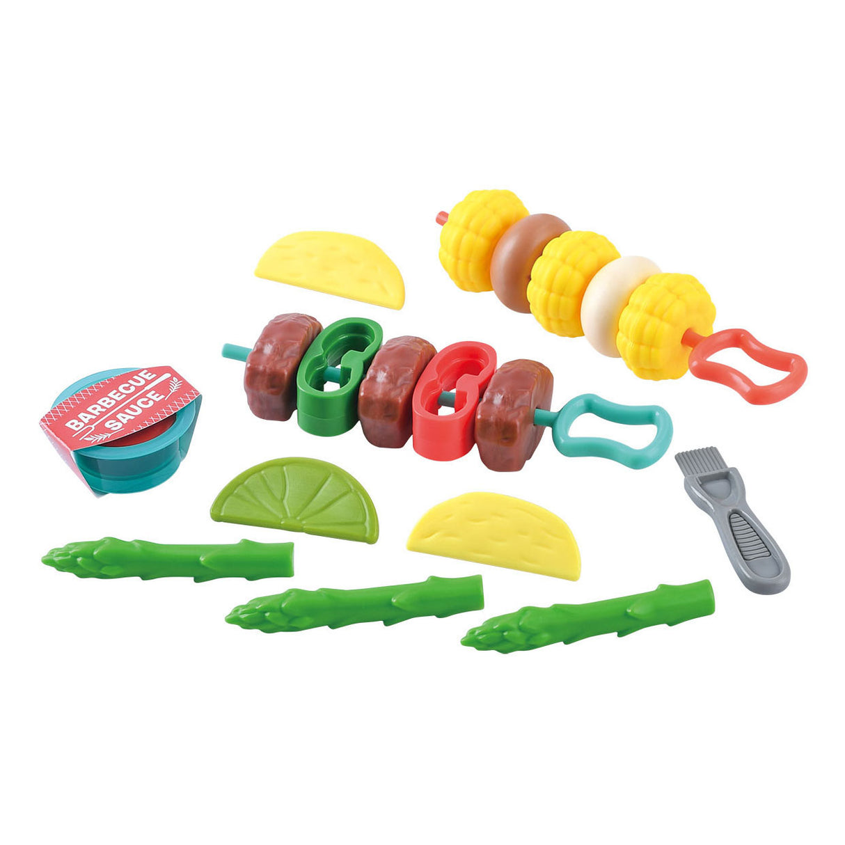 Playgo speelgoedeten gegrilde spiesjes speelset - 22dlg.