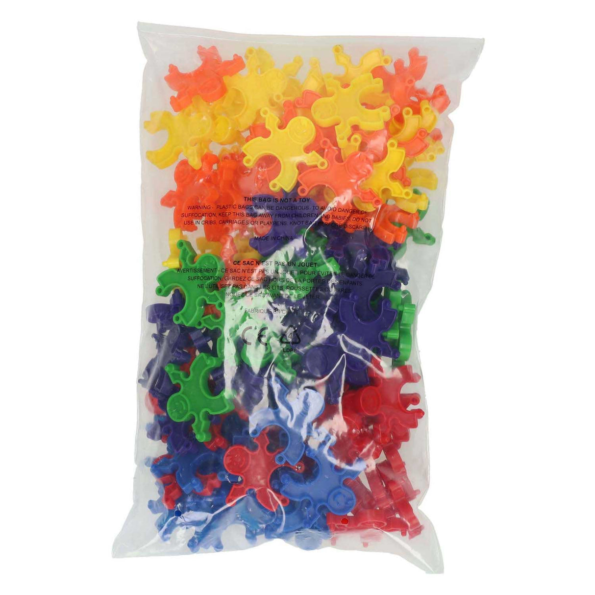 Gekleurde bouwpoppetjes, 36st.