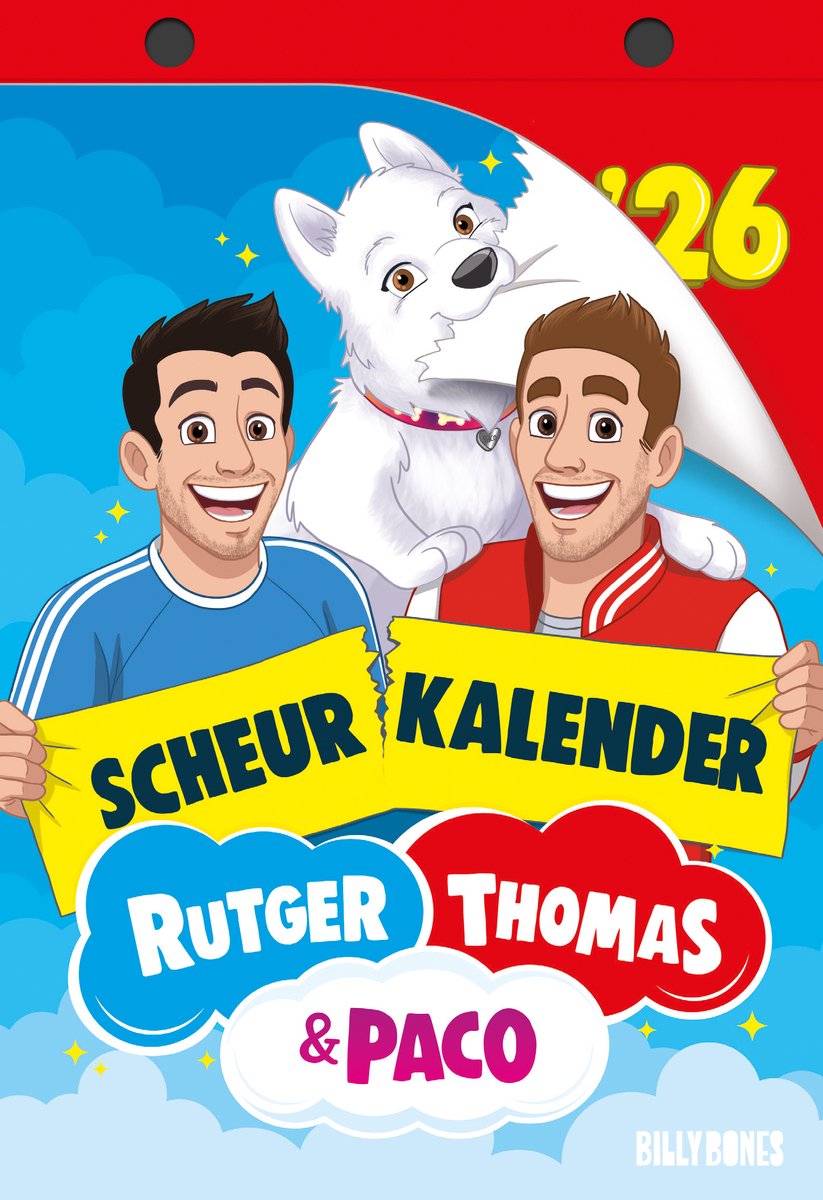 Billy bones rutger, thomas paco - scheurkalender - 2026 - nederlands