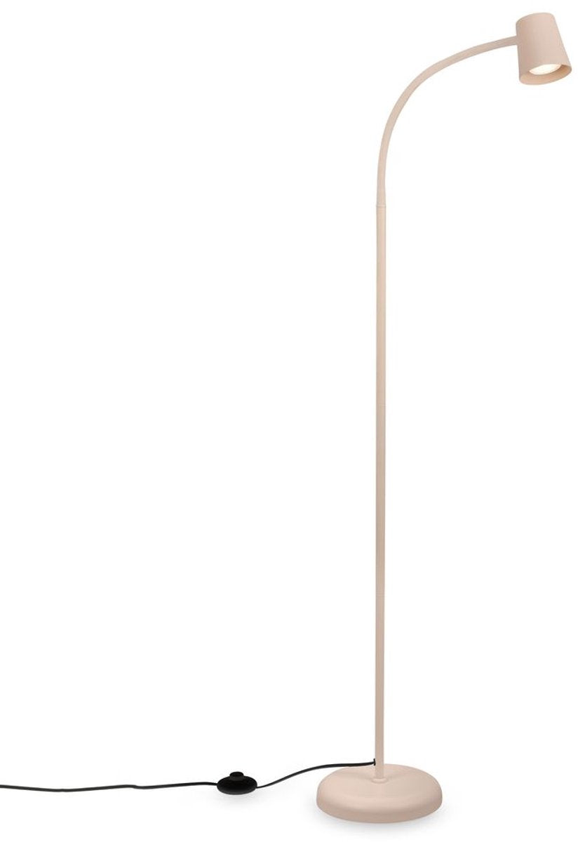 Briloner skriva - vloerlamp - staande lamp draaibaar - met voetschakelaar - gu10 fitting - bureaulamp - ø21 x 127,5 cm - beige